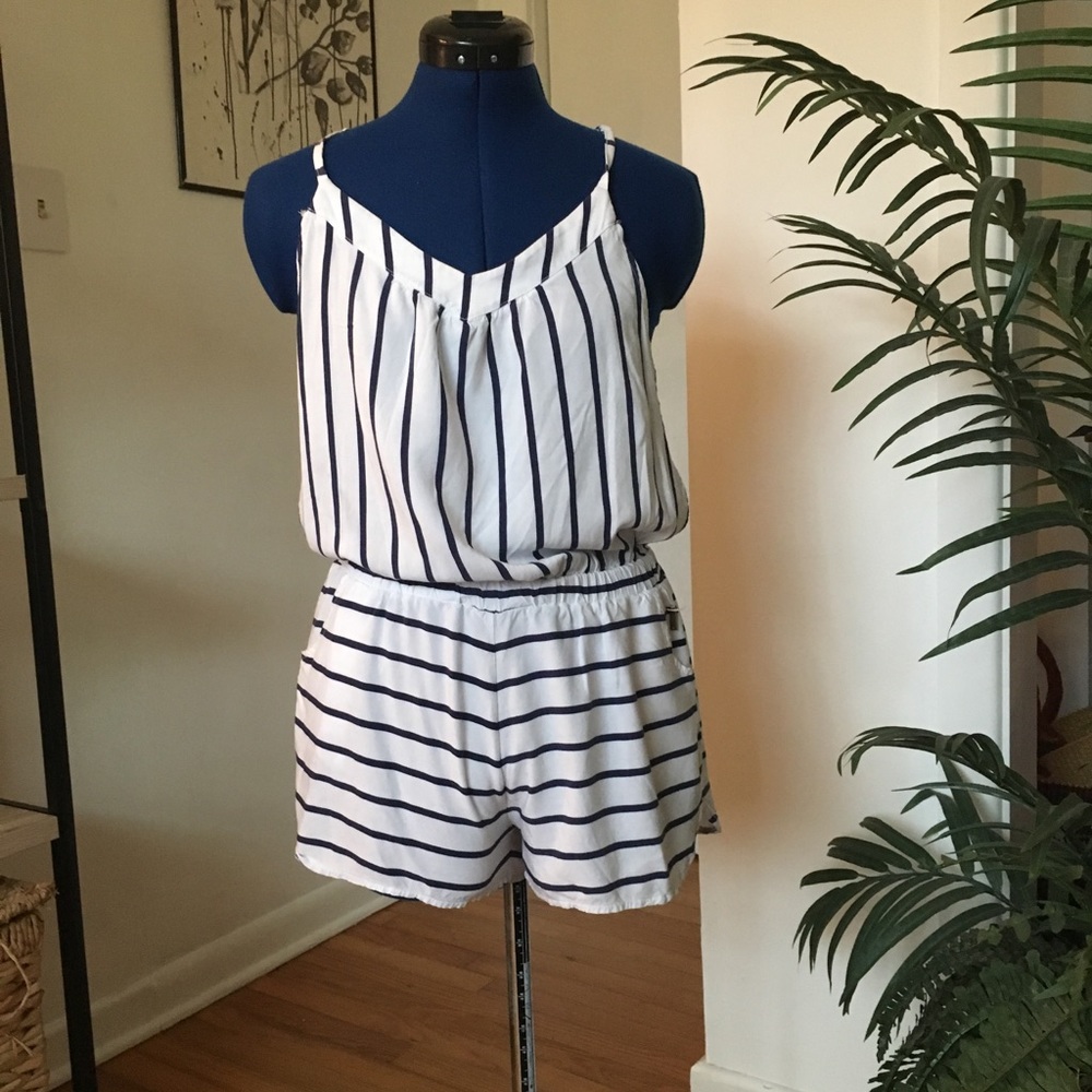 Striped roxy romper